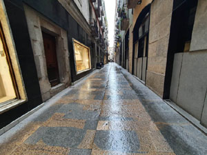 El carrer de les Peixateries Velles