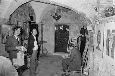 Inauguració de la Sala d'Art 'La Gàbia'. 1970