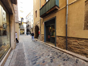 El carrer de les Peixateries Velles