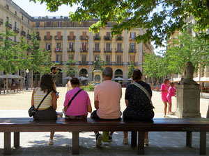 La plaça de la Independència o de Sant Agustí