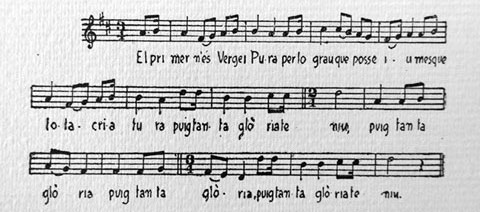 Goigs de Pasqua genu&iuml;nament gironins dedicats a la Mare de D&eacute;u del Mont