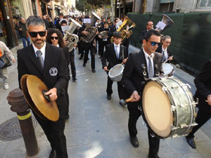 Setmana Santa 2023 a Girona.  Concert per la banda La Lira