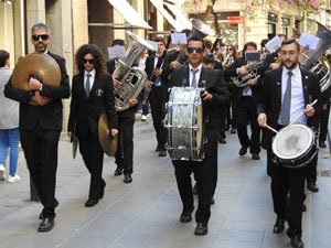 Setmana Santa 2023 a Girona.  Concert per la banda La Lira