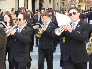 Setmana Santa 2023 a Girona.  Concert per la banda La Lira