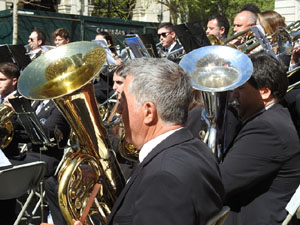 Setmana Santa 2023 a Girona.  Concert per la banda La Lira