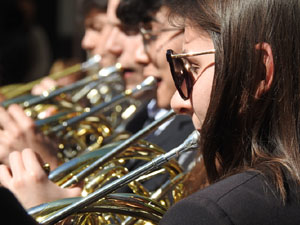 Setmana Santa 2023 a Girona.  Concert per la banda La Lira