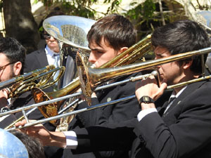 Setmana Santa 2023 a Girona.  Concert per la banda La Lira
