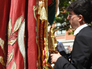 Setmana Santa 2023 a Girona.  Concert per la banda La Lira