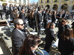 Setmana Santa 2023 a Girona.  Concert per la banda La Lira