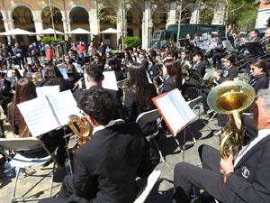 Setmana Santa 2023 a Girona.  Concert per la banda La Lira