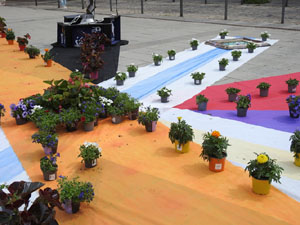 Temps de Flors 2023. Pla&ccedil;a Jacint Verdaguer (dalt)l'esdeveniment