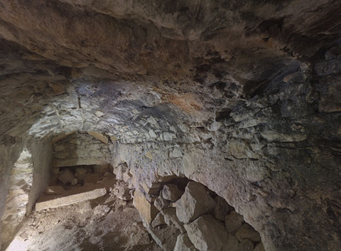 Interior de la cisterna