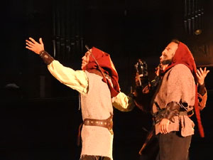 SRepresentaci&oacute; de la Consueta de Sant Jordi cavaller a la nau g&ograve;tica de la Catedral