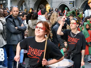 Festes de Primavera de Girona 2024. Despertada del petit Drac Major a la Rambla de la Llibertat