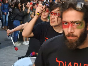 Festes de Primavera de Girona 2024. Despertada del petit Drac Major a la Rambla de la Llibertat