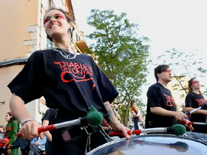 Festes de Primavera de Girona 2024. Despertada del petit Drac Major a la Rambla de la Llibertat
