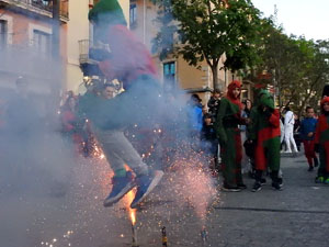 Festes de Primavera de Girona 2024. Despertada del petit Drac Major a la Rambla de la Llibertat