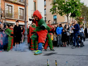 Festes de Primavera de Girona 2024. Despertada del petit Drac Major a la Rambla de la Llibertat