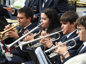Fires de Sant Narcís 2023. Concert de Girona Banda Band i la mallorquina Filharmònica Porrerenca