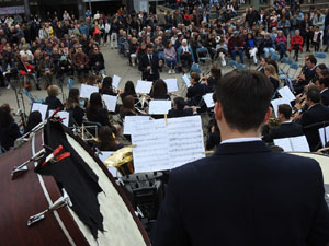 Fires de Sant Narcís 2023. Concert de Girona Banda Band i la mallorquina Filharmònica Porrerenca