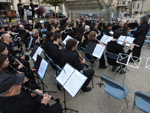 Fires de Sant Narcís 2023. Concert de Girona Banda Band i la mallorquina Filharmònica Porrerenca