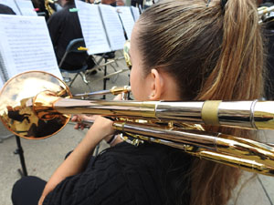Fires de Sant Narcís 2023. Concert de Girona Banda Band i la mallorquina Filharmònica Porrerenca