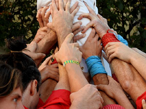 Fires de Sant Narc&iacute;s 2023. Els Castells de Vig&iacute;lia amb els Marrecs de Salt, Colla Castellera de Madrid  i la Colla Castellera Esperxats de l'Estany