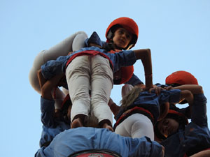 Fires de Sant Narc&iacute;s 2023. Els Castells de Vig&iacute;lia amb els Marrecs de Salt, Colla Castellera de Madrid  i la Colla Castellera Esperxats de l'Estany