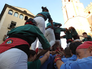 Fires de Sant Narc&iacute;s 2023. Els Castells de Vig&iacute;lia amb els Marrecs de Salt, Colla Castellera de Madrid  i la Colla Castellera Esperxats de l'Estany