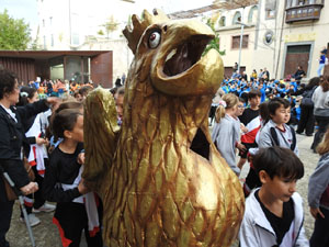 Fires de Sant Narc&iacute;s 2023. Cercavila de gegantons amb la Girona Marxing Band