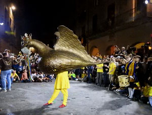 Ball de l'àliga, capgrossos i gegants