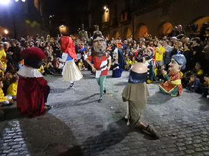 Ball de l'àliga, capgrossos i gegants