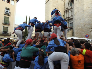 Fires de Sant Narc&iacute;s 2024. Els Castells de Vig&iacute;lia amb els Marrecs de Salt, Colla Castellera Guillats de la Selva  i la Colla Castellera Esperxats de l'Estany