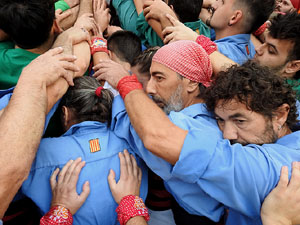 Fires de Sant Narc&iacute;s 2024. Els Castells de Vig&iacute;lia amb els Marrecs de Salt, Colla Castellera Guillats de la Selva  i la Colla Castellera Esperxats de l'Estany