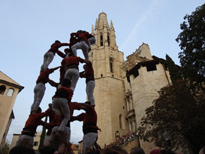 Fires de Sant Narc&iacute;s 2024. Els Castells de Vig&iacute;lia amb els Marrecs de Salt, Colla Castellera Guillats de la Selva  i la Colla Castellera Esperxats de l'Estany