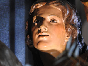 Setmana Santa 2024 a Girona. Exposanta a l'església dels Dolors