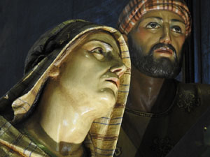 Setmana Santa 2024 a Girona. Exposanta a l'església dels Dolors