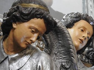 Setmana Santa 2024 a Girona. Exposanta a l'església dels Dolors