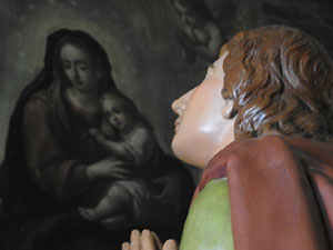 Setmana Santa 2024 a Girona. Exposanta a l'església dels Dolors