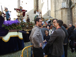 Setmana Santa 2024 a Girona. Preparació dels Passos de la processó