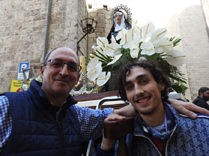 Setmana Santa 2024 a Girona. Preparació dels Passos de la processó