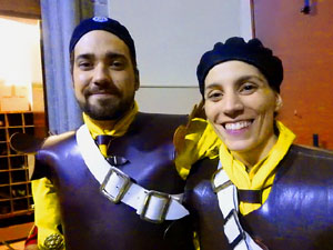 Setmana Santa 2024 a Girona. Sortida dels Manaies per lliurar el Penó