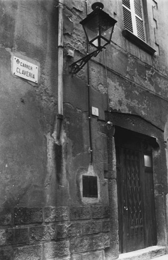 El carrer de la Claveria. 1984