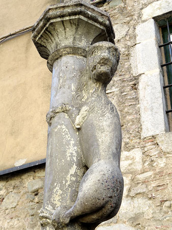 Imatge de l'animal dalt la columna