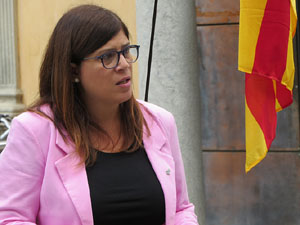 Diada Nacional 2025. Homenatge floral a Carles Rahola a la Rambla de la Llibertat