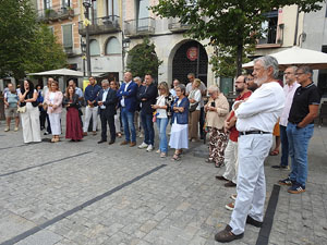 Diada Nacional 2025. Homenatge floral a Carles Rahola a la Rambla de la Llibertat