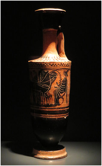 L&egrave;cit. Cer&agrave;mica &agrave;tica de figures negres. Edat del Ferro, colonitzacions segles VI-V aC. Emp&uacute;ries, L'Escala