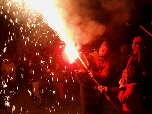 Fires de Sant Narc&iacute;s 2024. Correfoc amb els Trons de l'Onyar