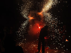 Fires de Sant Narc&iacute;s 2024. Correfoc amb els Trons de l'Onyar
