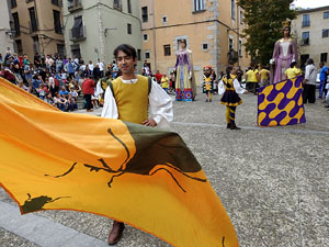 Toc de Rams. Cerimònia del canvi de rams de les gegantes